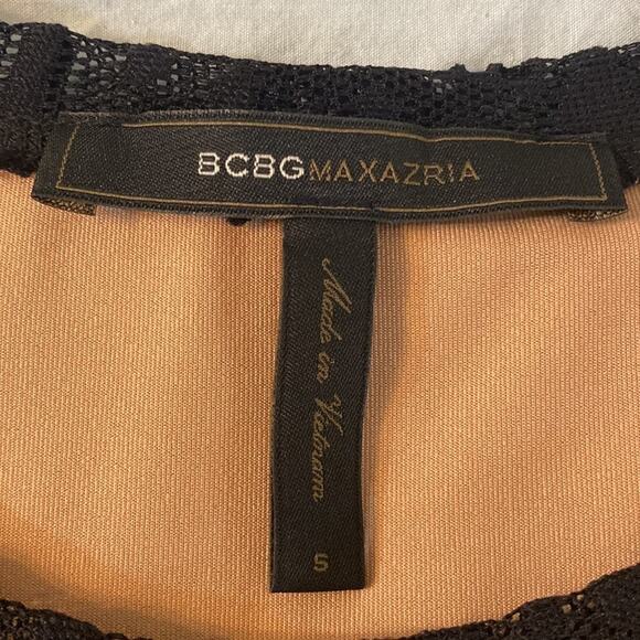 BCBGMaxAzria Natyly Black Lace Swing Dress Dress Size Small Art Deco Whimsigoth - Picture 6 of 9